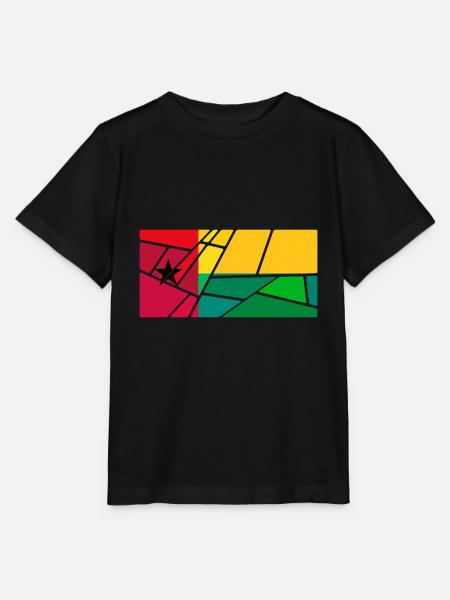 Guinea Bissau - Stanley/Stella Kinder T-Shirt MINI CREATOR  - Schwarz