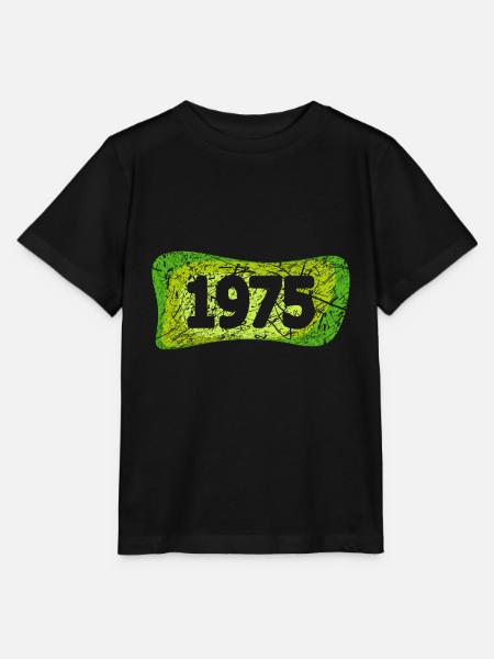 Retro 1975 - Stanley/Stella Kinder T-Shirt MINI CREATOR  - Schwarz