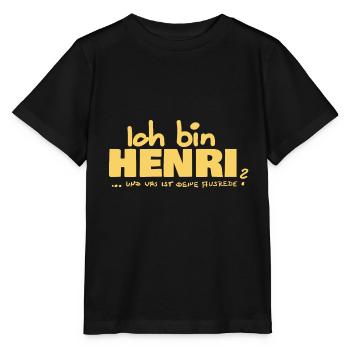 Ausrede Henri - Stanley/Stella Kinder T-Shirt MINI CREATOR  - Schwarz - Vorne - Mikhail (115cm)