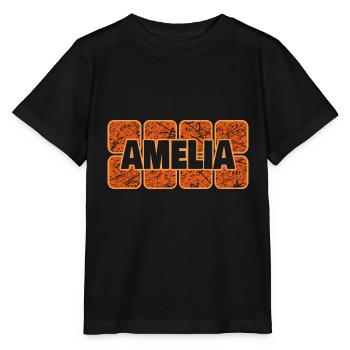 Amelia als Vorname - Stanley/Stella Kinder T-Shirt MINI CREATOR  - Schwarz - Vorne - Mikhail (115cm)
