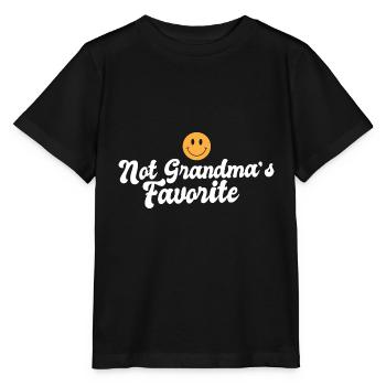 Not Grandma's Favorite Grandchild Grandkids - Stanley/Stella MINI CREATOR Kids’ T-Shirt - black - Front - Mikhail (115cm)