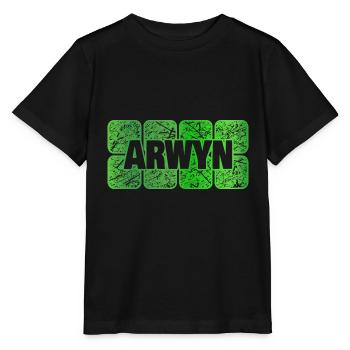 First name Arwyn - Stanley/Stella MINI CREATOR Kids’ T-Shirt - black - Front - Mikhail (115cm)