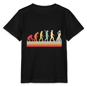 Évolution du Basketball en fauteuil roulant Weelchair - T-shirt bio MINI CREATOR Stanley/Stella Enfant - noir - Devant - Mikhail (115cm)