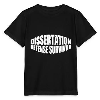 Soutenance de thèse Survivant 10 - T-shirt bio MINI CREATOR Stanley/Stella Enfant - noir - Devant - Mikhail (115cm)