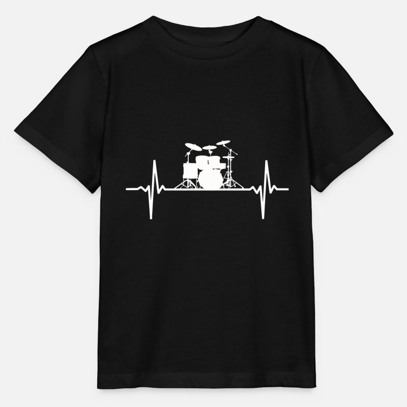 Batterie Drummer Heartbeat Drum Set - T-shirt bio MINI CREATOR Stanley/Stella Enfant - noir
