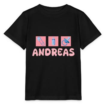 Sucette Andreas - T-shirt bio MINI CREATOR Stanley/Stella Enfant - noir - Devant - Mikhail (115cm)