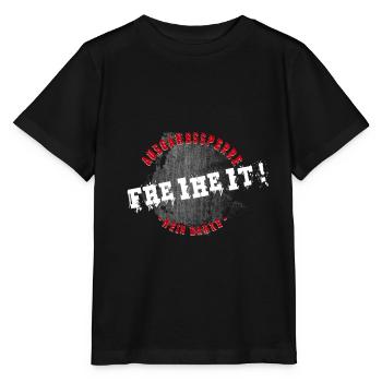 PROTEST GEGEN AUSGANGSSPERRE - Stanley/Stella Kinder T-Shirt MINI CREATOR  - Schwarz - Vorne - Mikhail (115cm)