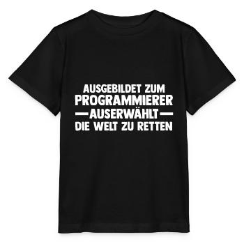 Programmieren Entwickler Coder Programmierer - Stanley/Stella Kinder T-Shirt MINI CREATOR  - Schwarz - Vorne - Mikhail (115cm)