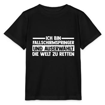 Fallschirmspringer Paragliding Fallschirmspringen - Stanley/Stella Kinder T-Shirt MINI CREATOR  - Schwarz - Vorne - Mikhail (115cm)