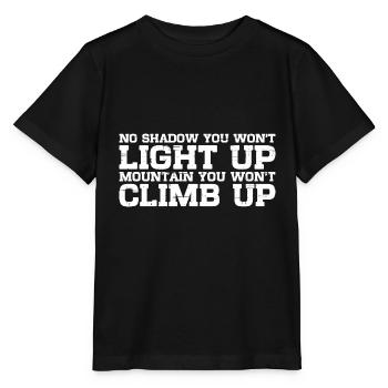 Pas d’ombre que vous n’éclairerez pas 7 - T-shirt bio MINI CREATOR Stanley/Stella Enfant - noir - Devant - Mikhail (115cm)