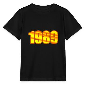 Année 1989 - T-shirt bio MINI CREATOR Stanley/Stella Enfant - noir - Devant - Mikhail (115cm)