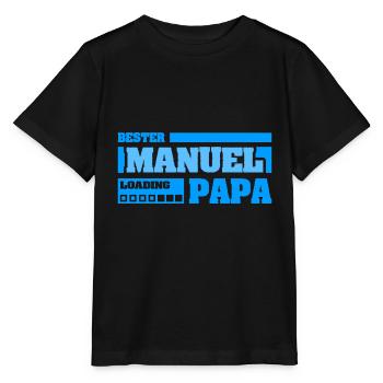 Cadeau pour Manuel - T-shirt bio MINI CREATOR Stanley/Stella Enfant - noir - Devant - Mikhail (115cm)
