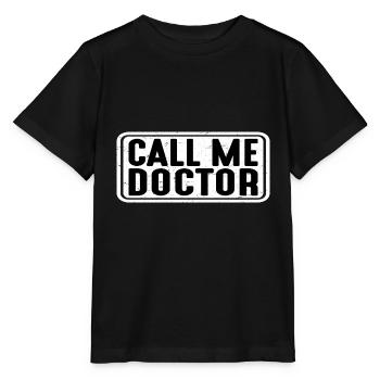 Call me Doctor 16 - Stanley/Stella Kinder T-Shirt MINI CREATOR  - Schwarz - Vorne - Mikhail (115cm)