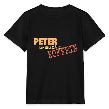 Peter - Stanley/Stella Kinder T-Shirt MINI CREATOR  - Schwarz - Vorne - Mikhail (115cm)