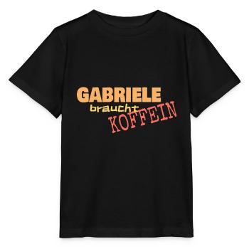 Gabriele Koffein - Stanley/Stella Kinder T-Shirt MINI CREATOR  - Schwarz - Vorne - Mikhail (115cm)