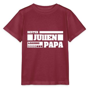 Vorname Julien - Stanley/Stella Kinder T-Shirt MINI CREATOR  - Burgunderrot - Vorne - Kain (125cm)