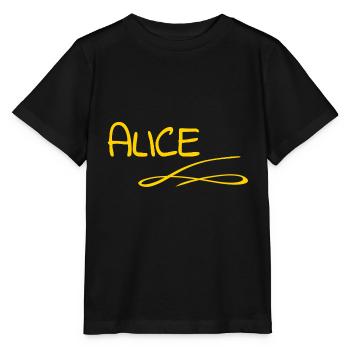 Cadeau pour Alice - T-shirt bio MINI CREATOR Stanley/Stella Enfant - noir - Devant - Mikhail (115cm)