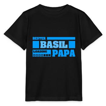 Basil as a given name - Stanley/Stella MINI CREATOR Kids’ T-Shirt - black - Front - Mikhail (115cm)