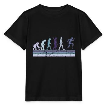 Évolution du Para Running - T-shirt bio MINI CREATOR Stanley/Stella Enfant - noir - Devant - Mikhail (115cm)