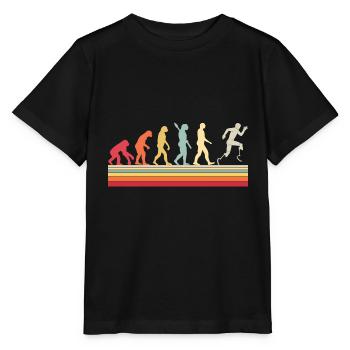 Évolution du Para Running - T-shirt bio MINI CREATOR Stanley/Stella Enfant - noir - Devant - Mikhail (115cm)