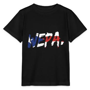 Latino Pride Latina Proud Puerto Rican Wepa - T-shirt bio MINI CREATOR Stanley/Stella Enfant - noir - Devant - Mikhail (115cm)