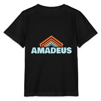 First name Amadeus - Stanley/Stella MINI CREATOR Kids’ T-Shirt - black - Front - Mikhail (115cm)