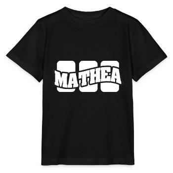 Geschenk für Mathea - Stanley/Stella Kinder T-Shirt MINI CREATOR  - Schwarz - Vorne - Mikhail (115cm)