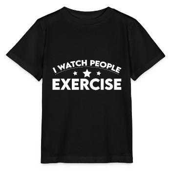 Je regarde les gens Exercice 2 - T-shirt bio MINI CREATOR Stanley/Stella Enfant - noir - Devant - Mikhail (115cm)