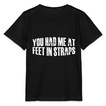 You Had Me At Feet In Straps 44 - Stanley/Stella Kinder T-Shirt MINI CREATOR  - Schwarz - Vorne - Mikhail (115cm)
