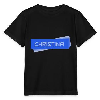 CHRISTINA Christina - T-shirt bio MINI CREATOR Stanley/Stella Enfant - noir - Devant - Mikhail (115cm)