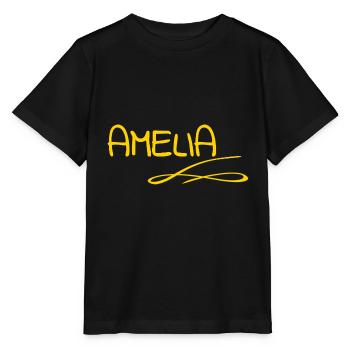 Amelia - Stanley/Stella Kinder T-Shirt MINI CREATOR  - Schwarz - Vorne - Mikhail (115cm)