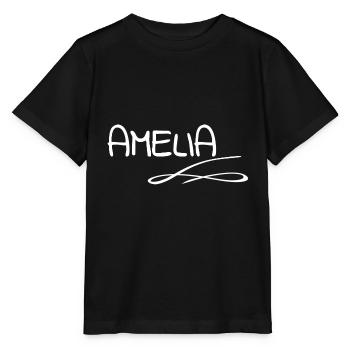 Amelia als Vorname - Stanley/Stella Kinder T-Shirt MINI CREATOR  - Schwarz - Vorne - Mikhail (115cm)