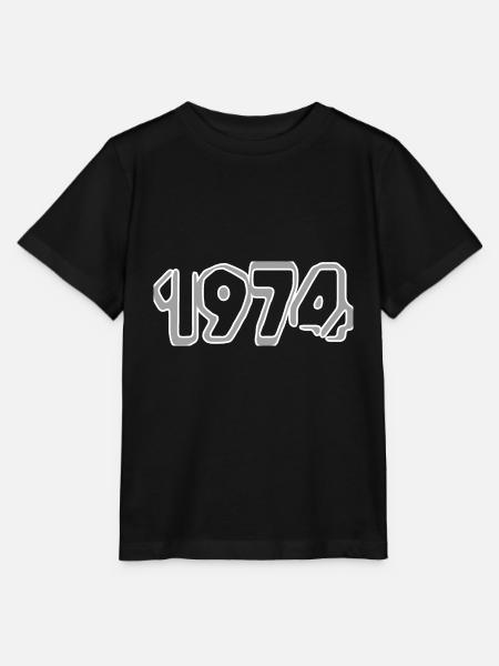 Geboren 1974 - Stanley/Stella Kinder T-Shirt MINI CREATOR - Schwarz