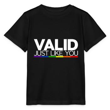 Valid Just Like You - Stanley/Stella Kinder T-Shirt MINI CREATOR  - Schwarz - Vorne - Mikhail (115cm)