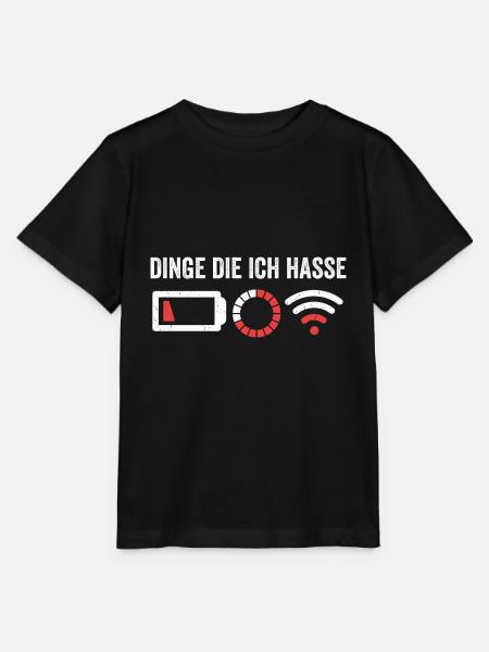 Dinge die ich hasse - Stanley/Stella Kinder T-Shirt MINI CREATOR  - Schwarz