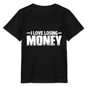 I Love Losing Money 8 - Stanley/Stella Kinder T-Shirt MINI CREATOR  - Schwarz - Vorne - Mikhail (115cm)