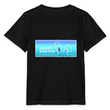 Happy Easter with Easter - Stanley/Stella MINI CREATOR Kids’ T-Shirt - black - Front - Mikhail (115cm)