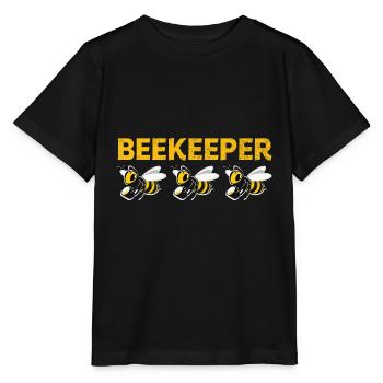 Imker - Stanley/Stella Kinder T-Shirt MINI CREATOR  - Schwarz - Vorne - Mikhail (115cm)