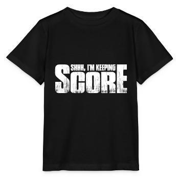 Chut, je garde le score 23 - T-shirt bio MINI CREATOR Stanley/Stella Enfant - noir - Devant - Mikhail (115cm)