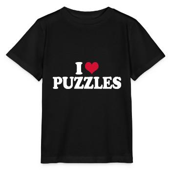 Puzzle I Love Puzzles - Stanley/Stella MINI CREATOR Kids’ T-Shirt - black - Front - Mikhail (115cm)