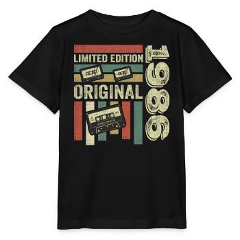 Millésime 1986 - citation d’anniversaire rétro 1986 - T-shirt bio MINI CREATOR Stanley/Stella Enfant - noir - Devant - Mikhail (115cm)