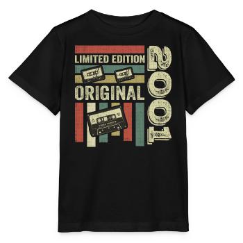 Millésime 2001 - citation d’anniversaire rétro 2001 - T-shirt bio MINI CREATOR Stanley/Stella Enfant - noir - Devant - Mikhail (115cm)