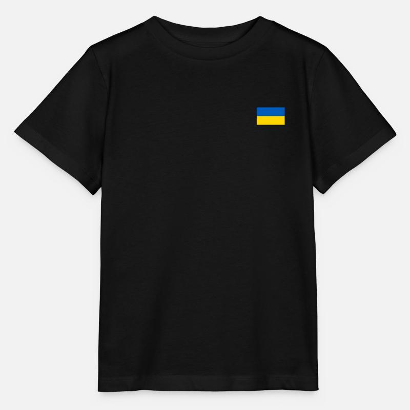 Drapeau de l’Ukraine - T-shirt bio MINI CREATOR Stanley/Stella Enfant - noir