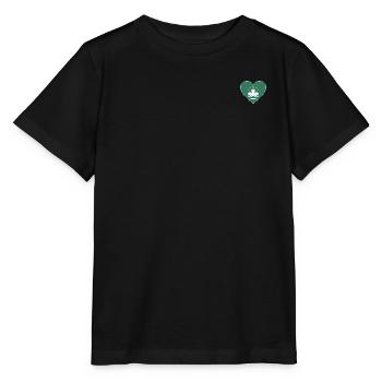 Macau Flag Heart - Stanley/Stella MINI CREATOR Kids’ T-Shirt - black - Front - Mikhail (115cm)