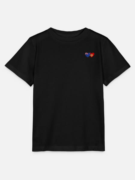 Neuseeland Montenegro Flagge - Stanley/Stella Kinder T-Shirt MINI CREATOR  - Schwarz