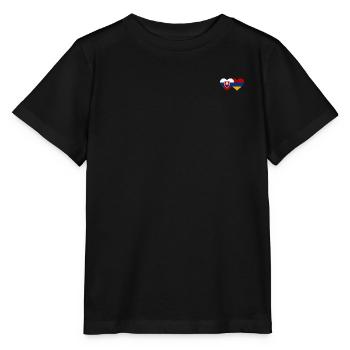 Slowakei Armenien Flagge Herz - Stanley/Stella Kinder T-Shirt MINI CREATOR  - Schwarz - Vorne - Mikhail (115cm)