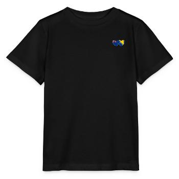 Neuseeland Bosnien Flagge - Stanley/Stella Kinder T-Shirt MINI CREATOR  - Schwarz - Vorne - Mikhail (115cm)