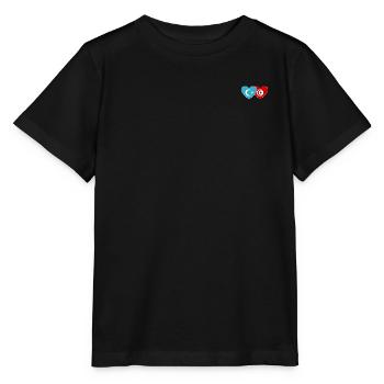 Uyghurs Tunisia flag heart - Stanley/Stella MINI CREATOR Kids’ T-Shirt - black - Front - Mikhail (115cm)