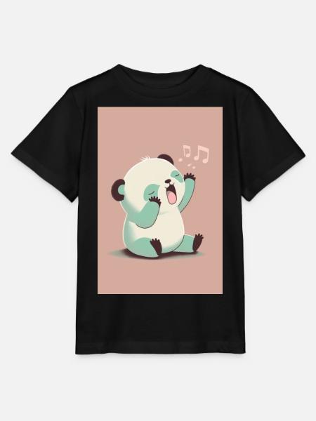 baby panda - Stanley/Stella MINI CREATOR T-skjorte for barn - svart