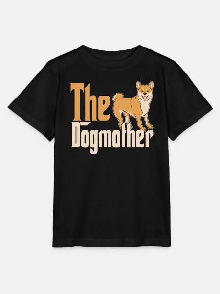Shiba Inu Dog Mom Dogmother Honden Mama - Stanley/Stella Kinder-T-shirt MINI CREATOR  - zwart